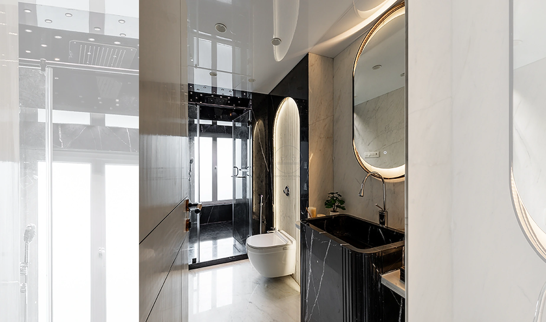 Bathroom — Vansh Oasis, residence in Mumbai by Dimora Designz